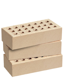 Кирпич лицевой пустотелый одинарный 1НФ слоновая кость