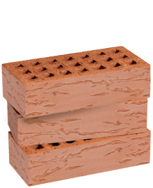 Кирпич лицевой пустотелый одинарный «Грецкий орех» 1НФ терракотовый
